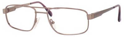 Elasta 3070 Full Rim Rectangular Brown Eyeglasses