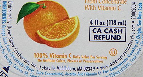 Ocean Spray No Thaw Juice Cups 100% Orange Juice thumbnail