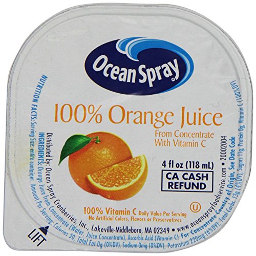 Ocean Spray No Thaw Juice Cups 100% Orange Juice thumbnail