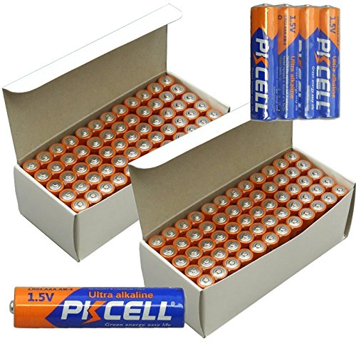 AAA Alkaline Batteries New Fresh Genuine Premium PKCell Bulk Shrink Wrapped 4- Packs - No. of Batteries - 120