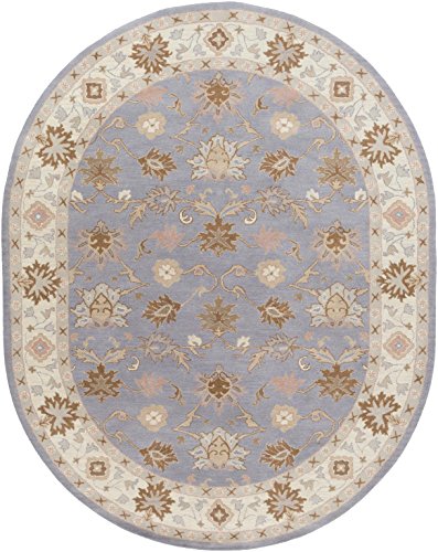 Surya Caesar CAE-1128 Hand Tufted 100-Percent Wool Oval Classic Area Rug, 8-Feet by 10-Feet