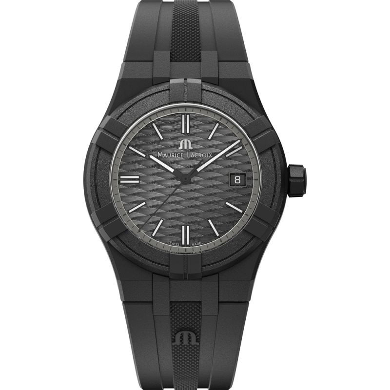 Maurice Lacroix Swiss Made Tide Date 40mm Black Authentic Watch