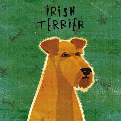 Tree-Free Greetings 83994 Eco Art Wall Plaque, 11.25 by 11.25 by 0.5-Inch, Irish Terrier