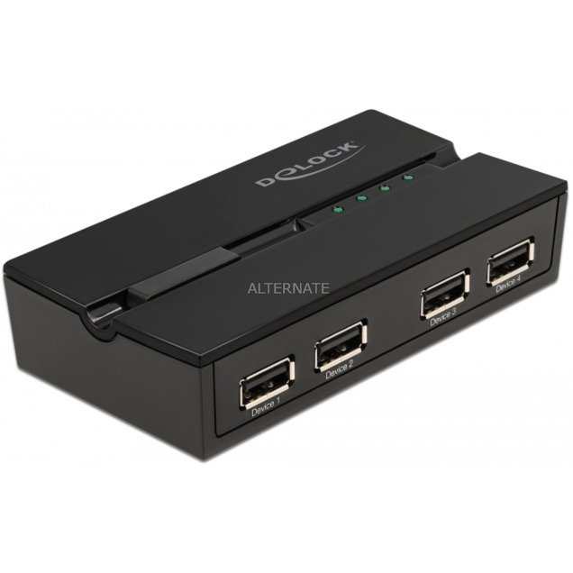 Delock - USB-Umschalter Für Die Gemeinsame Nutzung Von Peripheriegeräten - 4 X USB2.0 - Desktop (11494)