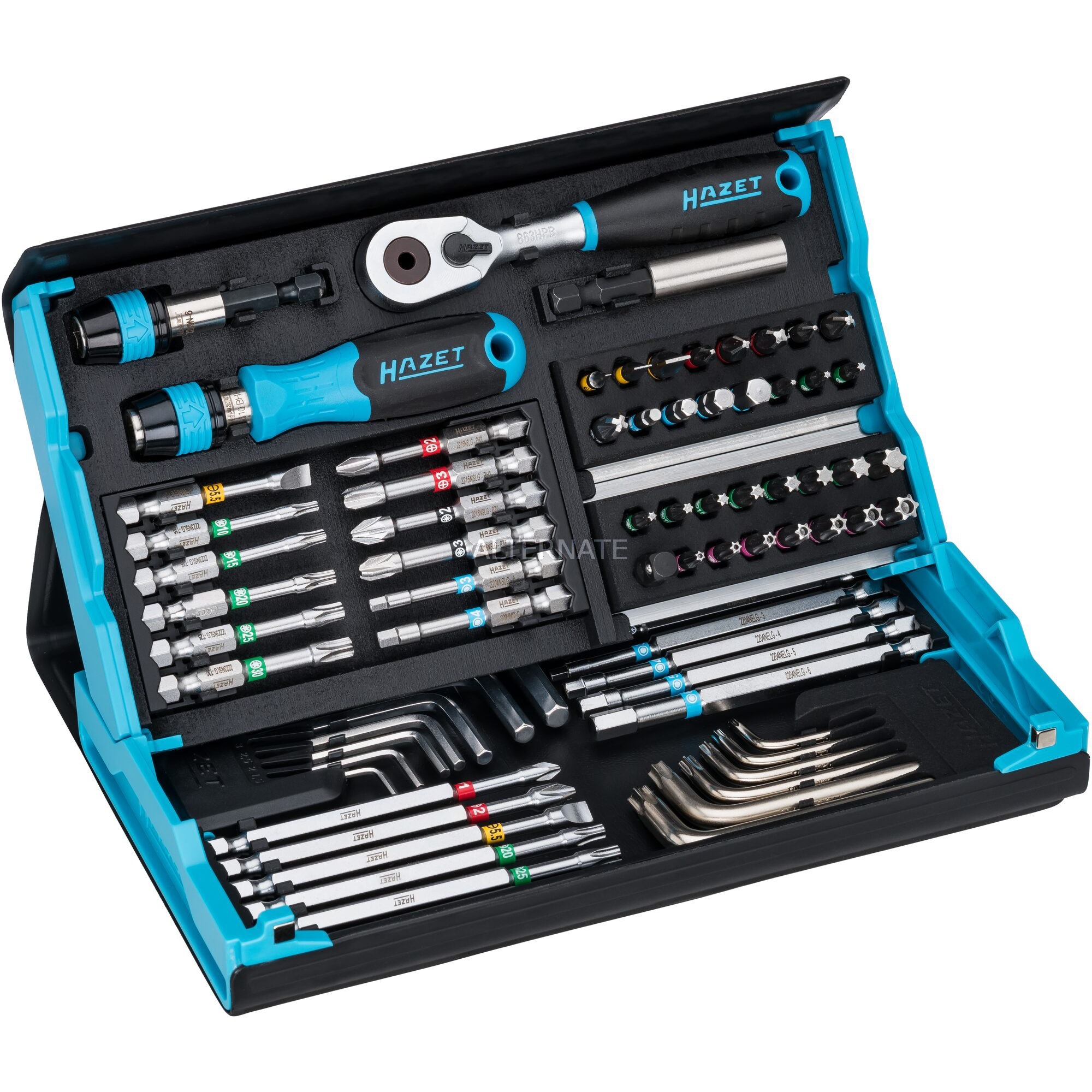 Hazet 2200SC-31 Bit Set 73-piece Slot Phillips Star Made in Germany