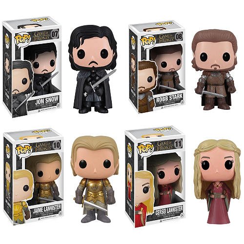 Pop! Vinyl Set 2 Jamie, Robb, Jon, Cersei