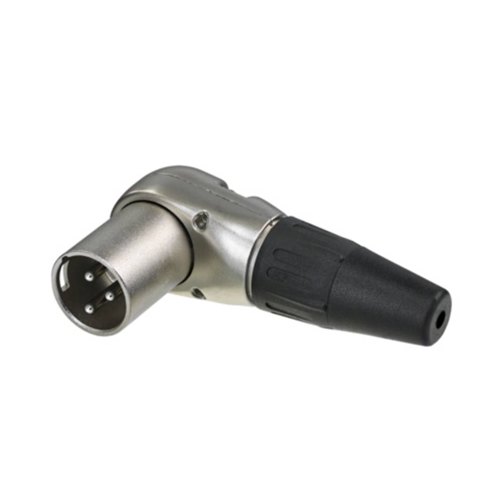 Rean RC3MR-B AV XLR Connector Plug Right Angle 3 Pins 1pc