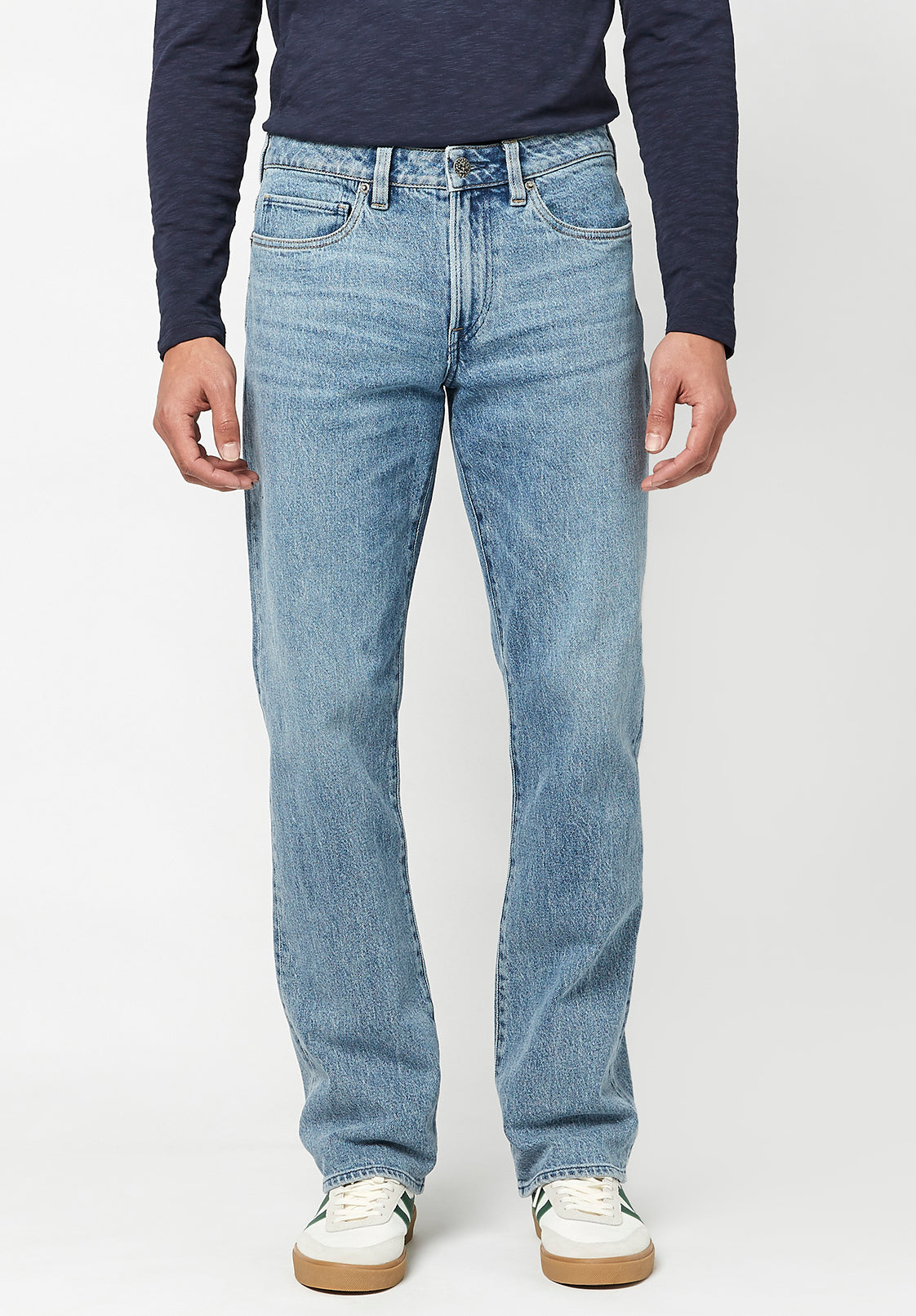 Buffalo - Relaxed Straight Driven Authentic Blue Jeans - BM22742 INDIGO - 33
