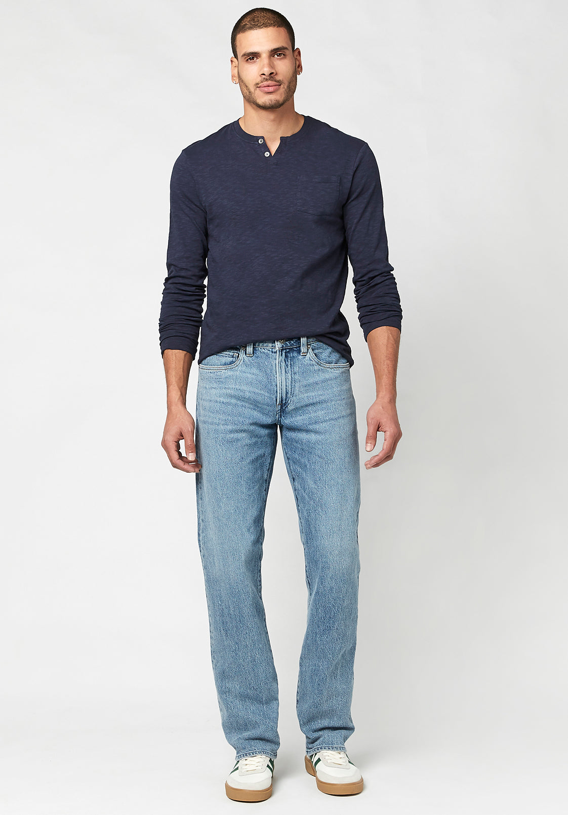 Buffalo - Relaxed Straight Driven Authentic Blue Jeans - BM22742 INDIGO - 33 thumbnail