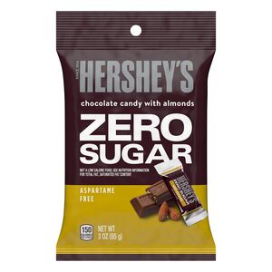 Hershey's Zero Sugar Chocolate with Almonds Candy Bars, 3 Oz | CVS