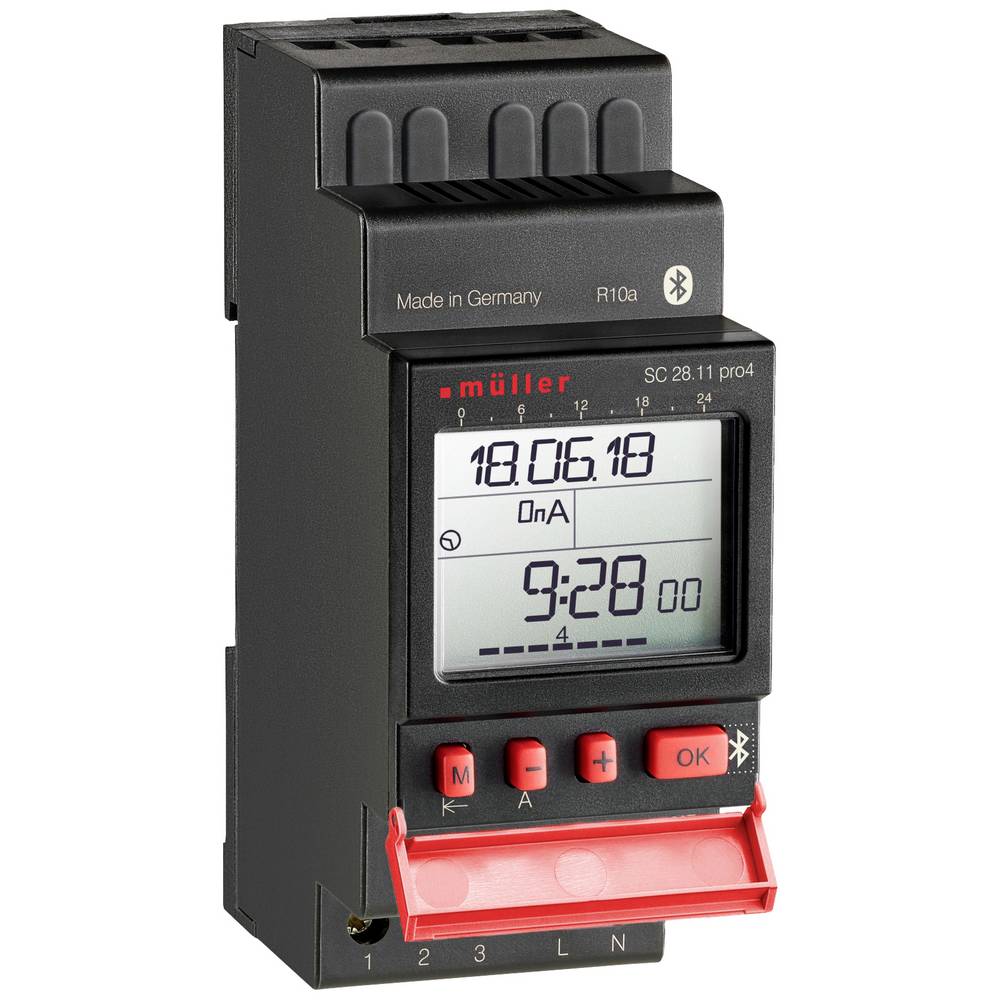 Muller SC2810PRO DIN Rail Mount Digital Timer 230VAC 16A 250V
