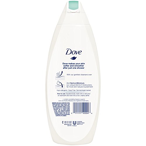 Dove Sulfate Free and Hypoallergenic  Sensitive Skin Body Wash  22 Fl Oz (Pack of 4)