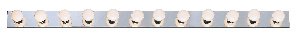 Livex Lighting 1229-05 Twelve Light Bath Bar, Chrome Finish