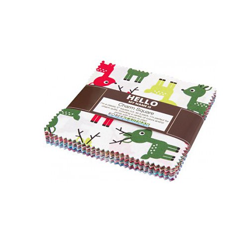 Robert Kaufman JINGLE Precut 5-inch Charm Pack Cotton Fabric Quilting Squares Assortment Ann Kelle CHS-334-42 thumbnail