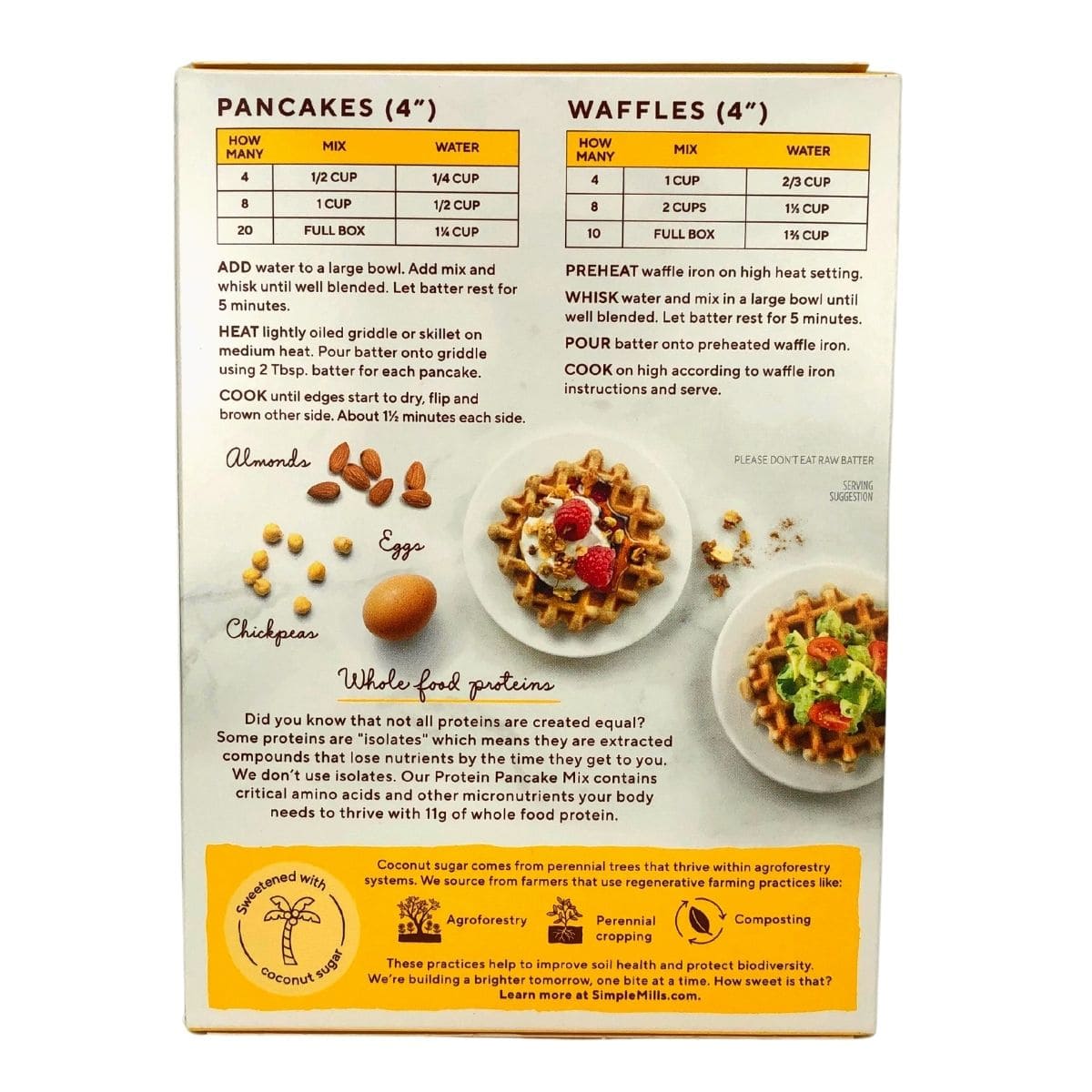 Simple Mills Just-Add-Water Original Protein Almond Flour Pancake Mix - 10.4oz thumbnail