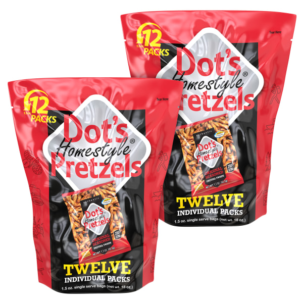 Dot’s Original Pretzel Twists, 1.5 Oz, Pack of 24