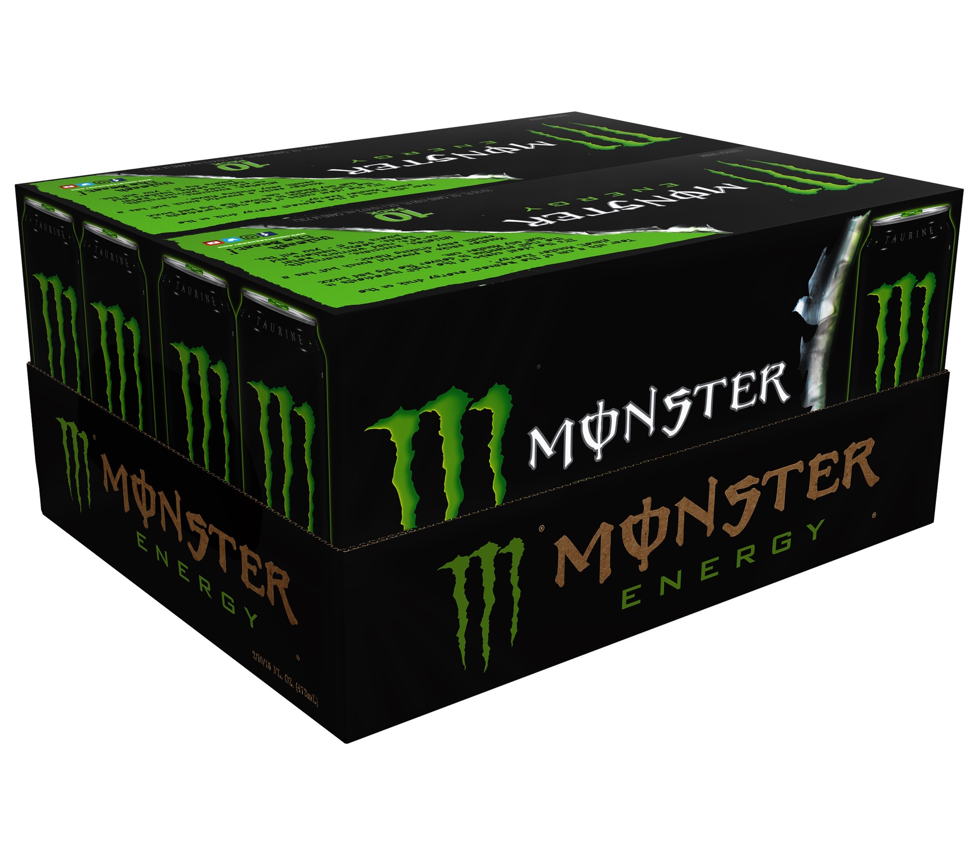 (20 Cans) Monster Energy  Original  Energy Drink  16 Fl Oz