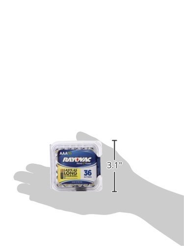 Rayovac Alkaline Pro-Pack AAA Batteries, 824-36PPF UnitCount: 36 Size: AAA Model: 824-36PPF Health and Beauty thumbnail