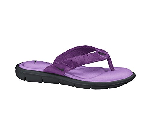 Nike Womens Comfort Thong Sandal, Bold Berry/Black, 10