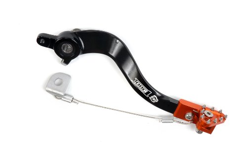 Torc1 Racing 5509-0205 Orange Aluminum CNC Machined Flexible Tip Brake Pedal for KTM 125/250SX/250/450/505/SXF/125/144/250/SX