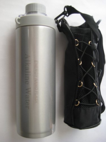 SILVER 850ml (28 Ounces) NEG ION ALKALINE TOP FILTER WATER FLASK (POD) Fm QBP Scalar Energy(TM) THERMOS (CAN BE REGISTERED)
