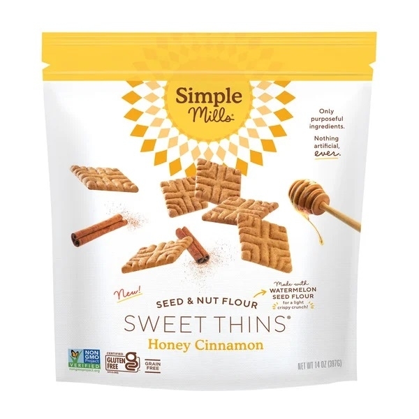 Simple Mills Honey Cinnamon Sweet Thins 14 Ounce
