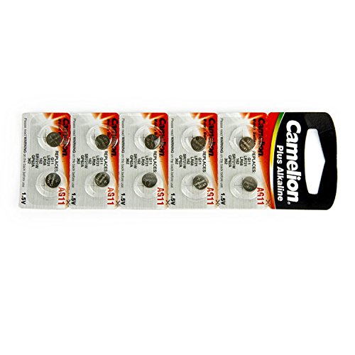 Camelion AG11 Button Cell Batteries, Alkaline Button Battery, 1.5V 10pcs per Pack thumbnail