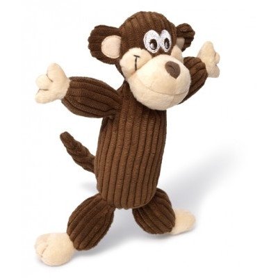 Charming Pet Products DCA79981XS Latex Corduroy Balloon Dog Toy, Murray the Monkey, Mini