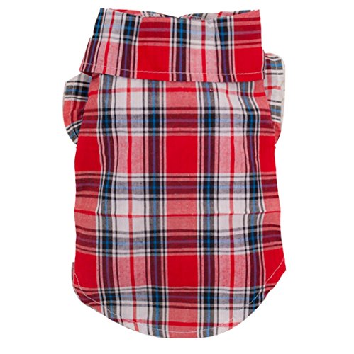 Puppy Shirt, HP95(TM) Small Pet Dog Puppy Clothes Apparel,England Pop Style T-Shirt Size S M L XL (Red, XL)