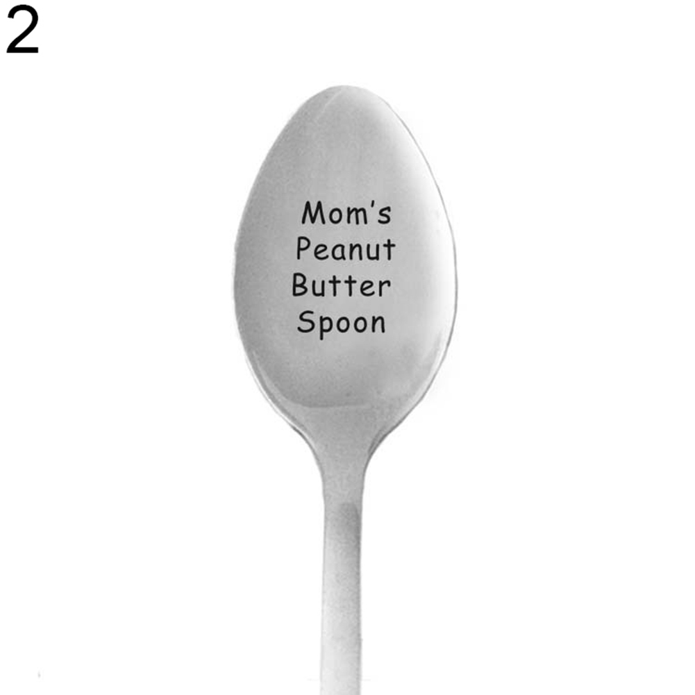 My Peanut Butter Spoon Long Handle Coffee Tea Soup Stir Ice Cream Cereal Gift - 3#