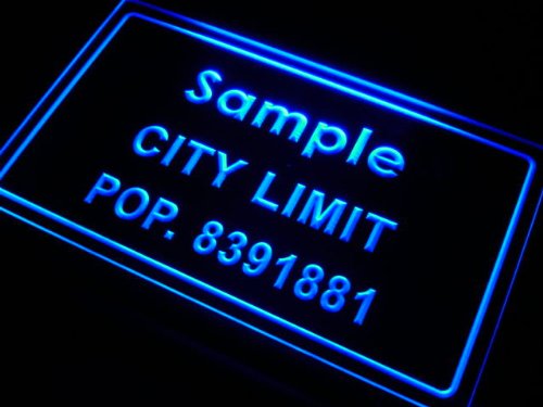 T75890-g Mammoth, AZ City Limit POP. 2701 Indoor Neon Sign thumbnail