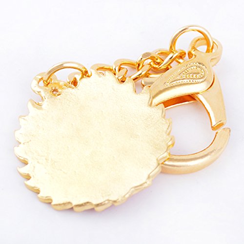 Fengshui Magic Fire Flaming Wheel Keychain Amulet Hanging Charm Anti Negative+ Free Red String Bracelet Sku:W1095 thumbnail