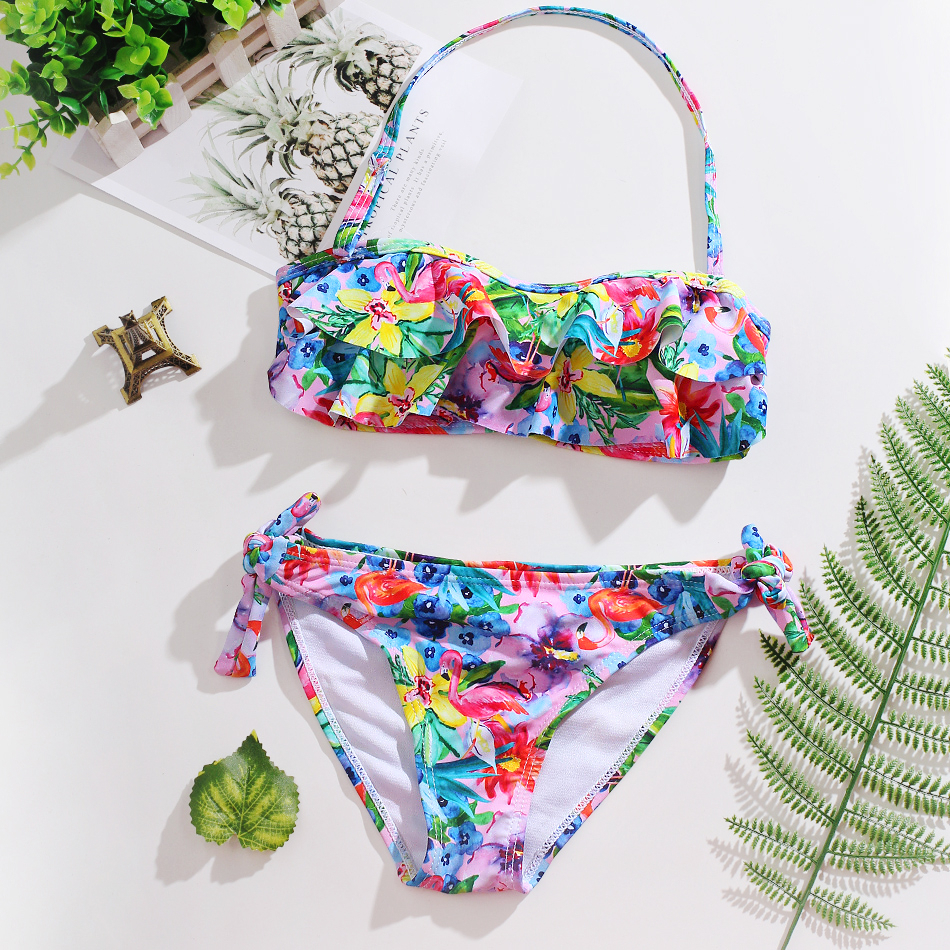 SWIMIFY Bikini Girl 2022 New Fashion Swimsuits for Girls Biquini Swimwear Set Kids Girls Lovely Beach Bathing Swimsuit - 1136, 11-12years thumbnail