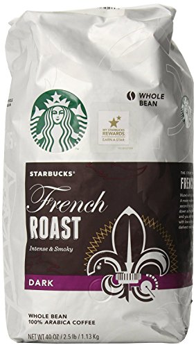 Starbucks French Roast Whole Bean Coffee-2 40 Oz Bags with Bonus Book Starbucked: a Double Tall Tale of Caffeine, Commerce, and Culture by Taylor Clar