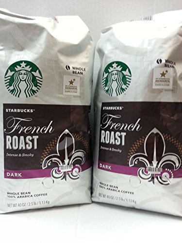 Starbucks French Roast Whole Bean Coffee-2 40 Oz Bags with Bonus Book Starbucked: a Double Tall Tale of Caffeine, Commerce, and Culture by Taylor Clar thumbnail