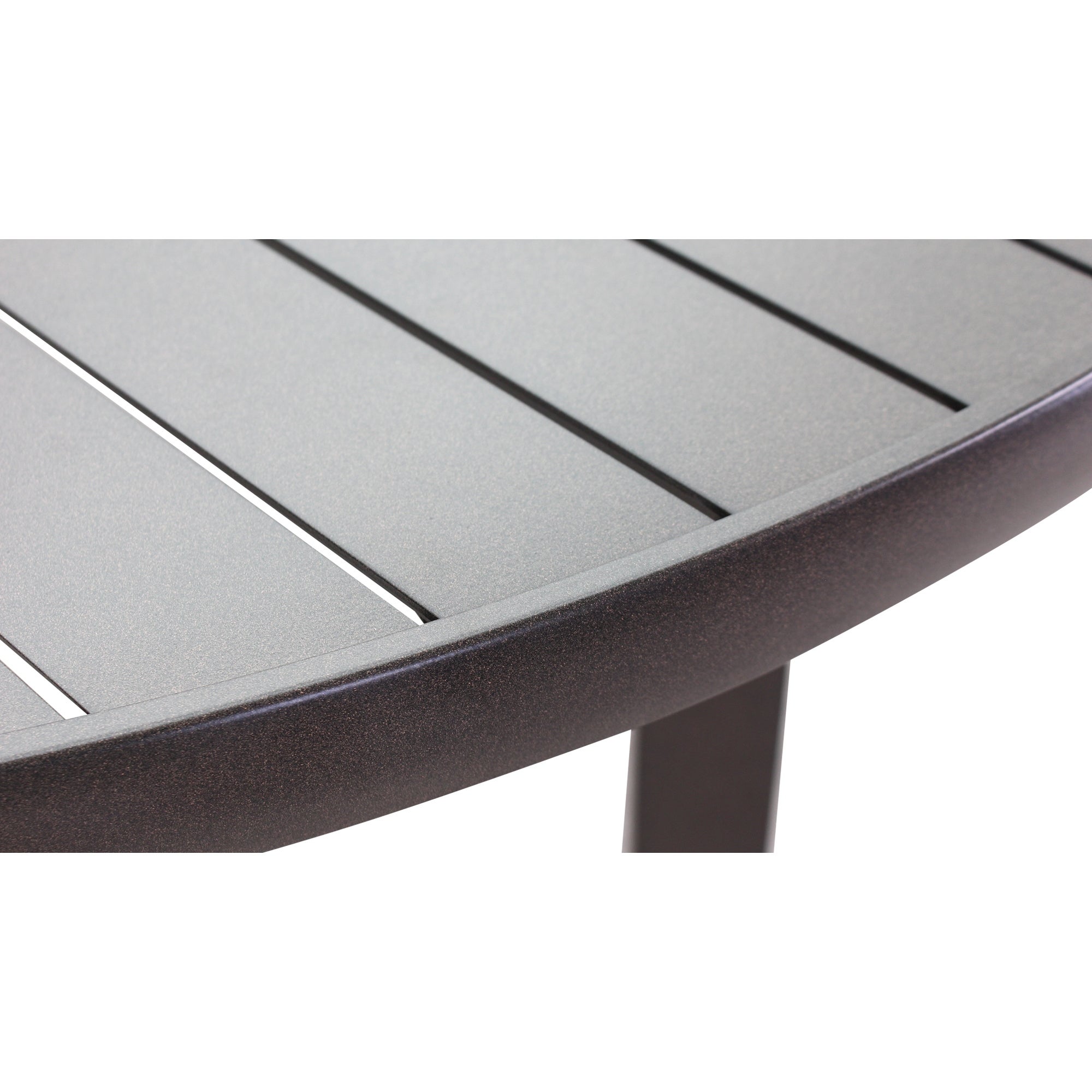 Courtyard Casual Madison Rust Aluminum 54 in. Round Outdoor Dining Table thumbnail