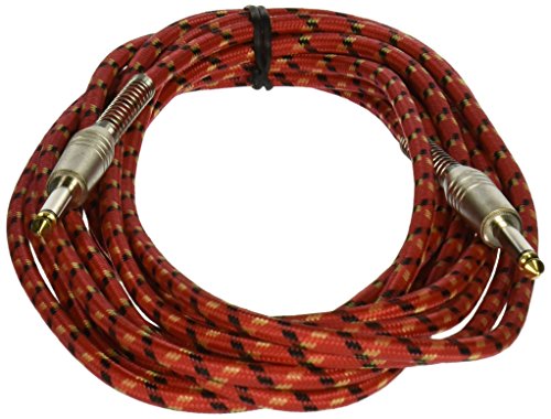 Stagg 18220 20 Ft. Vintage Tweed Cable - Red