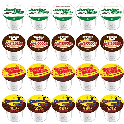 20-Count Original Variety K-Cups for Keurig 2.0 Compatible Hot Cocoa from Tootsie Roll, Junior Mints, Sugar Babies and Charleston Chew Vanilla