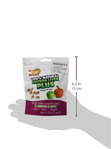 Pet 'n Shape Freeze Dried Chicken Liver PLUS Treats for Cats, Sweet Potato and Broccoli, 100 Percent Natural, 3 Pack of 2-Ounce Bags thumbnail