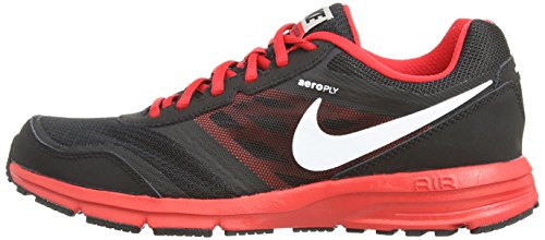 Nike Men's Air Relentless 4 Running Shoe (10 D(M) US, Black/White/University Red/Metallic Slvr) thumbnail