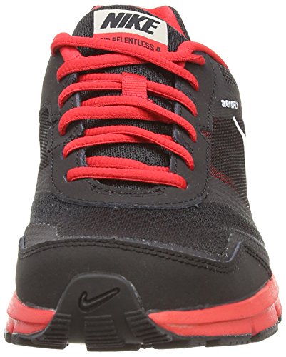 Nike Men's Air Relentless 4 Running Shoe (10 D(M) US, Black/White/University Red/Metallic Slvr) thumbnail