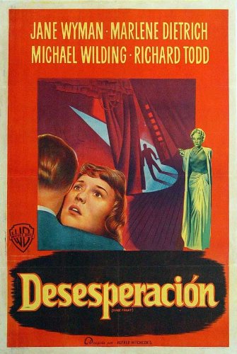 Stage Fright POSTER Movie (1950) Spanish Style B 11 X 17 Inches - 28cm X 44cm (Jane Wyman)(Marlene Dietrich)(Alastair Sim)(Sybil Thorndike)(Michael Wi