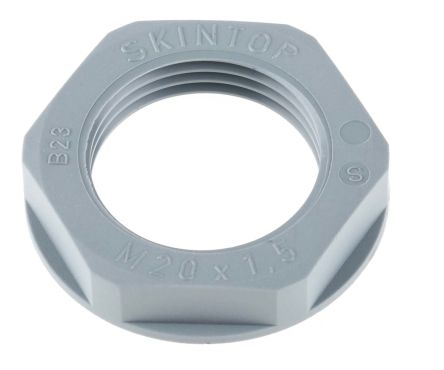 Lapp Grey Polyamide Cable Gland Locknut, M20 Thread, IP68