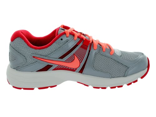 Nike Women's NIKE DART 10 (WOLF GREY) WMNS RUNNING SHOES 9 Women US (WOLF GREY/ATMC PINK/FSN RD/GMM BL) thumbnail