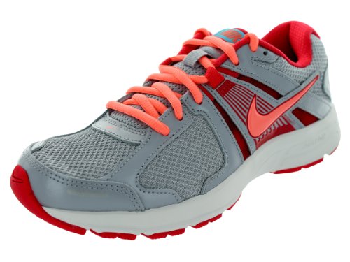 Nike Women's NIKE DART 10 (WOLF GREY) WMNS RUNNING SHOES 9 Women US (WOLF GREY/ATMC PINK/FSN RD/GMM BL) thumbnail