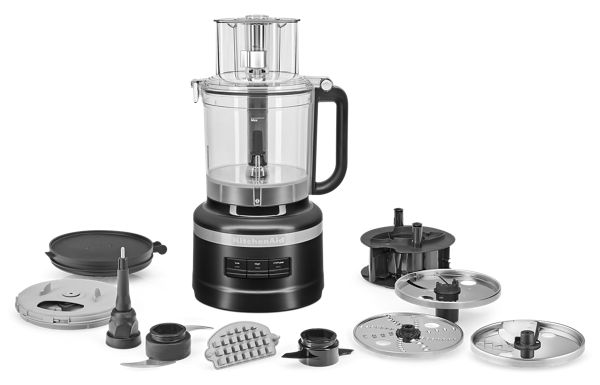 KitchenAid® 13-Cup Food Processor W/ French Fry Disc & Dicing Kit in Black, KFP1320BM