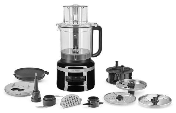 KitchenAid® 13-Cup Food Processor W/ French Fry Disc & Dicing Kit in Black, KFP1320OB