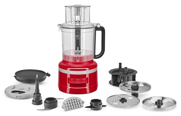 KitchenAid® 13-Cup Food Processor W/ French Fry Disc & Dicing Kit in Red, KFP1320PA