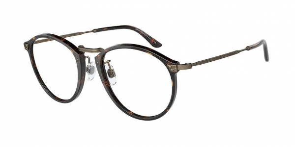 Giorgio Armani, Glasses, Unisex, Brown, 51 MM, Dark Havana Eyewear Frames AR 318M