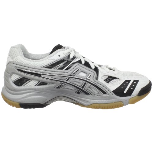 ASICS Women's GEL-Volley Lyte Volleyball Shoe,White/Black/Silver,9.5 M US